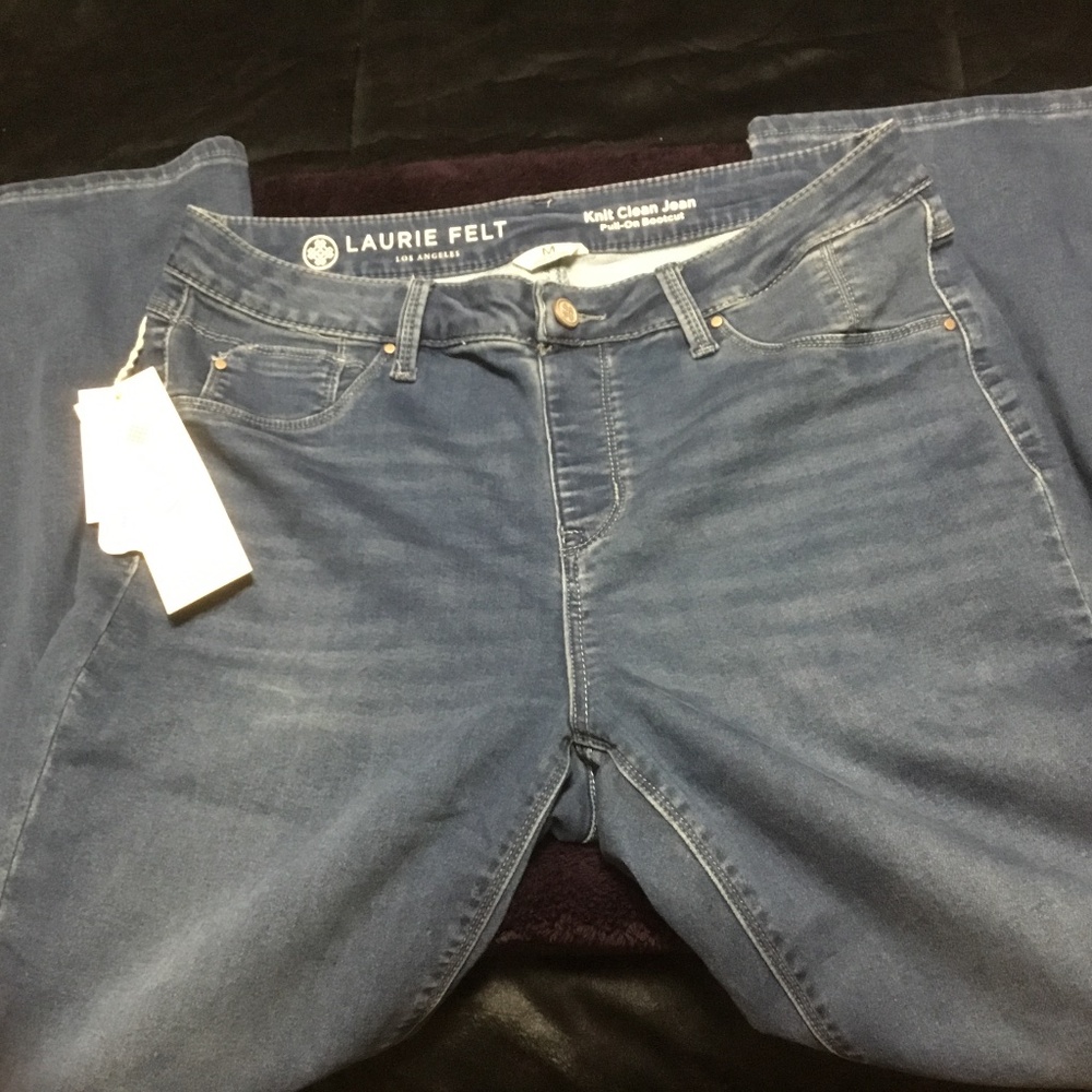 Jeans - Laurie Felt Pull-On BootCut (MED) Knit Clean Jean NICE! - Picture 7 of 10